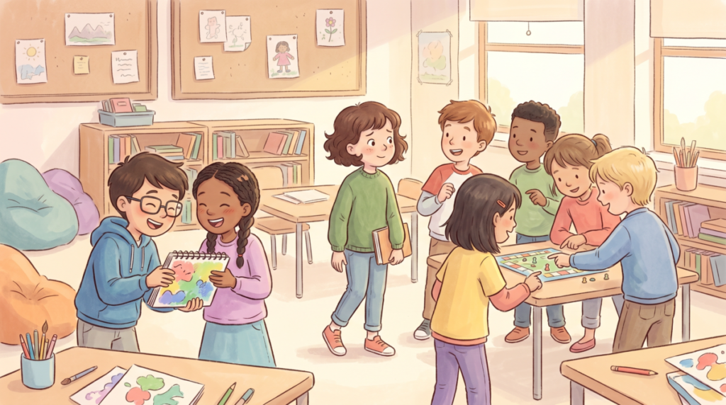 26년 3월 손끝세 예배 - 연동교회 heartwarming illustration of elementary school chi 1778657640661